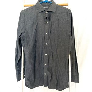 Bonobos Italian Shirting Dress Shirt Size 15 1/2 33 Tailored Slim Fit Chambray